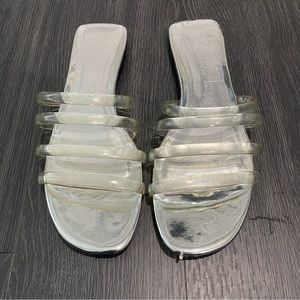 Zara Clear sandals. Size 40 US Size 10.